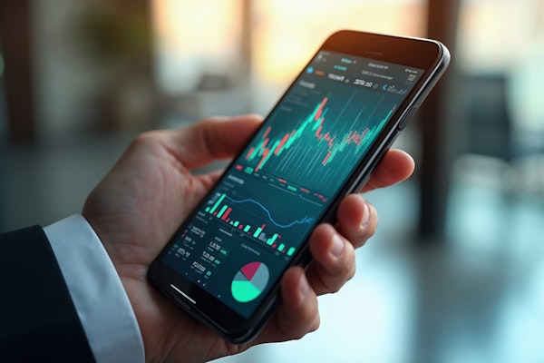 Wealth management planning session with financial documents and calculator